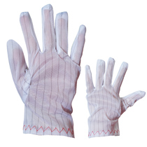 Chamei anti-static dust-free nylon non-hair driver etiquette driver stripe electronics factory wear-resistant protective gloves