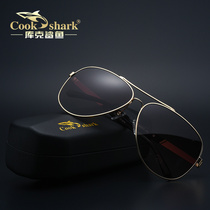 cookshark Cook Shark Sunglasses Mens polarized driver mirror Driving big frame glasses Toad glasses sunglasses