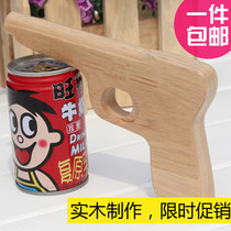 Childrens wooden pistols toys Xiao Bing Zhang Ga mu qiang wooden gun model 80 hou traditional nostalgia yi tong nian toys