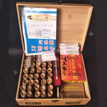 Water cooking without paint Purple Bamboo Microplatoon Small Bamboo Jar Carbonated Thumb Pot Bamboo Moxibustion Cover Box Cupping Fire Jars Purple Bamboo Jar Cover Box