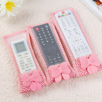 Fabric TV remote control protective cover air conditioning remote control cover transparent dust cover cute remote control plate cover anti-fouling