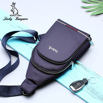 LUCKY KANGAROO chest bag mens Korean canvas mens bag Oxford cloth casual shoulder bag mens messenger bag
