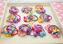Korean girl headwear hair accessories children love Mickey rubber band children candy color plastic buckle Hairband hair rope