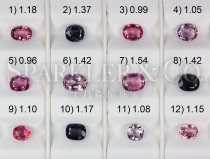 About 1 carat * 360 yuan carat * Natural spinel bare stone color gemstone custom ring clavicle chain pendant