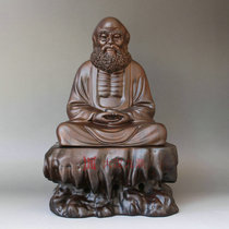 Ebony carved Dharma Enlightenment incense burner ornaments Agarwood sandalwood line incense burner plate Incense burner incense utensils