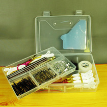 Makeup Ornament Containing Box Up And Down Double Layer Can Discharge Duckbill Clip Crocodile Clip Dinosaur Clip Steel Card Black Clip Brow Pen