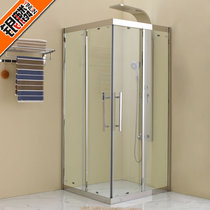 Yinlin) Square integral shower room 304 stainless steel simple shower partition tempered glass bathroom customization