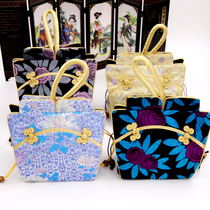 Chinese style silk tourism commemorative gift dinner party with cheongsam Nanjing Yunjin hand carrying womens bag