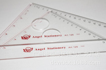 Small day card 35cm triangular plate triangular ruler 135 small angel triangular ruler angle ruler special ruler black technology