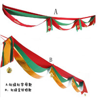 Christmas Decorations Wave Banner Christmas Ceiling Hanging Accessories Special size 3 m Wave Flag Pendant Flag Decoration