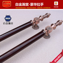 Handle Euro style 8701 antique luxury hotel KTV gate wooden door handle solid wood big handle glass door handle