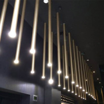 led modern simple restaurant Chandelier Bar hot pot restaurant creative personality long cylinder lamp bedside hanging line spotlight