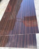 Highlight black sandalwood veneer decorative wood veneer background wall wall board technology wood skin coating board paint-free board