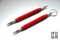 Red leather single head double head pointed hard alloy head marking needle steel plate marking pin tile fitter marking