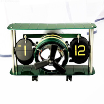 Xindingtai aircraft page turning clock European creative automatic page turning clock personality clock tide clock living room clock