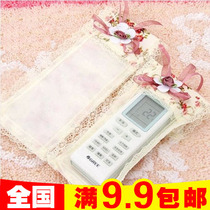 Cute Cloth Art Remote Control Hood Air Conditioning TV Remote Control Cover Shield Dust Cover Transparent