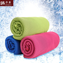 Ice towel factory wholesale summer outdoor sports cold towel Coolcore cold feeling cooling ice towel two-color
