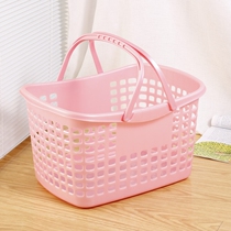 Supermarket shopping basket portable basket large shelf shopping mall shopping basket plastic thickened vegetable basket basket vegetable basket