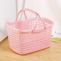  Supermarket shopping basket portable basket large shelf shopping mall shopping basket plastic thickened vegetable basket basket vegetable basket