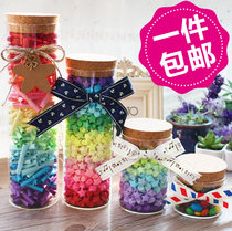 Wishing bottle Lucky Star bottle Glass bottle 520 star bottle Paper crane