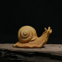 Snail wood carving boxwood carving snails all hand carved solid wood carving animal creativity can be tea pet