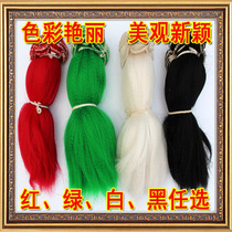 Gun tassel martial arts gun fiber red green white and black optional performance gun Cherry Tai Chi gun Shaolin gun Red tassel