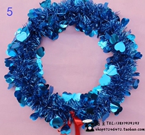 Street parade Kindergarten school gymnastics games opening ceremony props love plastic bright silk dance wreath