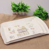 Hotel Trays Rectangular Trays Plastic Dumplings Pan Eurostyle Guest Room Water Cup Tea Cup Tea Tea plate Melamine Cutlery