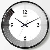 Madding fashion wall clock Living room office simple mute clock wall watch creative quartz clock perpetual calendar D135