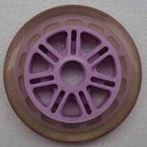 Three-wheeled breaststroke car scooter wheel roller roller In-line wheels pu wheels Stroller accessories diameter 120 mm