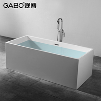 QC View Boon Bathroom Ordinary Bathtub Double Couple Acrylic Independent Square Adult Bidet Bath 6808