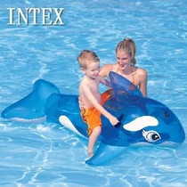 USA INTEX58523 Transparent blue WHALE mount water seat ride floating row water toy inflatable seat ride