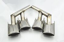 Suitable for Mercedes-Benz W463 stainless steel exhaust pipe tail nozzle G55 G63 G65 modified AMG four-out tail throat