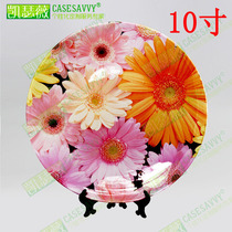 10-inch flower porcelain plate hanging plate decorative plate wall sitting plate setting plate ceramic plate creative home craft gift plate