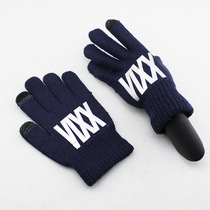 VIXX combination collective logo touch screen cashmere warm gloves
