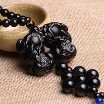 Car pendants jewelry high-end ornaments high-end obsidian double brave gourd car accessories car accessories car ornaments