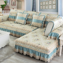 Four Seasons Linen Sofa Cushion cushion cloth Seasons Eurostyle Non-slip Universal Sofa Towels minimalist modern Living room