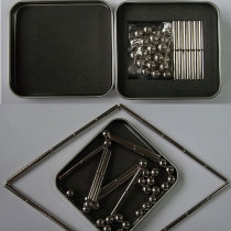 Creative Gift Magnetic Ball Rubiks Cube Buckyballs Magnetic Bead 36 Magnetic Strip 27 Beads Puzzle Creative Gift