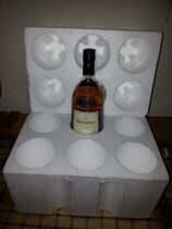  Six packs of Hennessy special foam packaging box express shockproof box 6 bottles of foreign wine VSOP Cognac