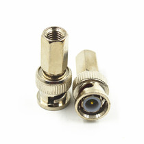Hexagon BNC conversion F head revolution F female female internal thread-4F head turn RG59 D23 monitoring accessories