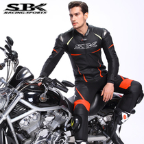 Taiwan SBK New One-piece Leather Clothing Motorcycle Riding Clothing Preparation Locomotive Racing Suit Suit Anti-Fall Clothing
