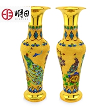  Tomorrow silver vase filigree inlaid burning blue gilt large vase handmade gift