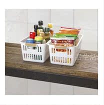 Japan imported SANADA small storage basket Sundries storage frame Instant noodles finishing basket Buckle handle storage basket