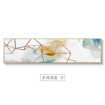 Now the simple lying horizontal bar wall bed generation elephant painting long head room decoration bedroom painting house wall Hall version after the guest silk gold painting