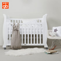 Goodbaby new MC858 sled baby baby bed multi-functional environmental protection solid wood adjustable water-based paint