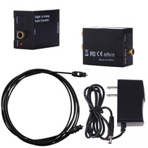 Optic Coaxial RCA Toslink Signal to Audio Converter Adapter