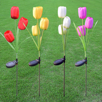 2022 new solar lights outdoor LED solar tulip outdoor light