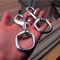 American pure copper plated bright nickel horse furniture with hardware dog buckle large gauge pure copper safety buckle hook buckle bag accessory