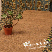 Linen decoration photo background props sack cloth handmade tea art fabric Packaging photography childrens painting