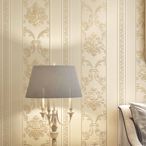 Simple European 3d wallpaper embossed deep embossed non-woven wallpaper Bedroom living room TV background wall paper